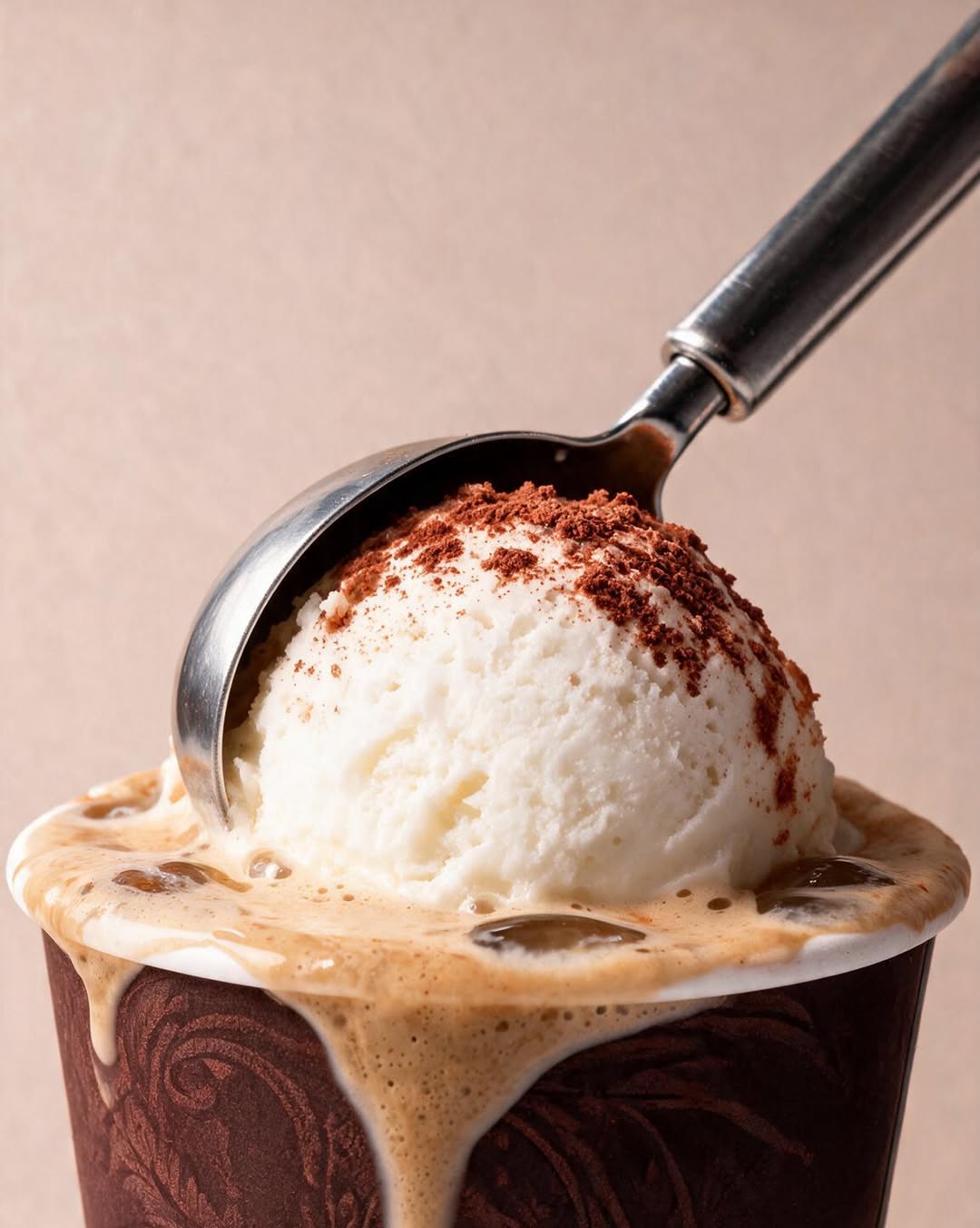 Helado artesano Origen con café